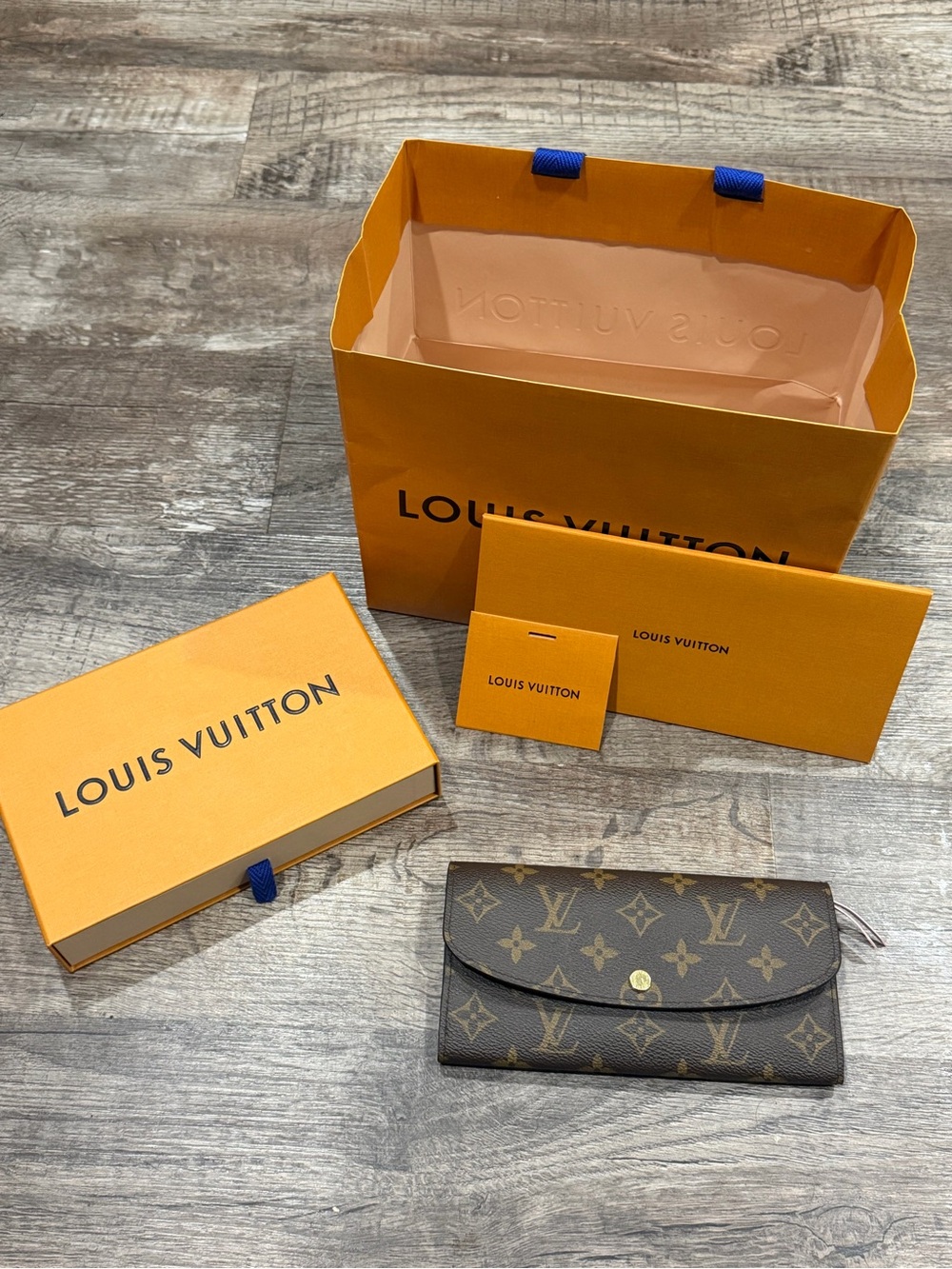 Louis Vuitton Monogram Continental Wallet - Brown & Gold Hardware